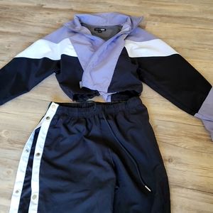 Fashion Nova Wind breaker Crop top Set
